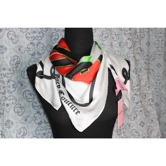 Juicy Couture‎ Satin Large Scarf -brand new with tags - Picture 1 of 5